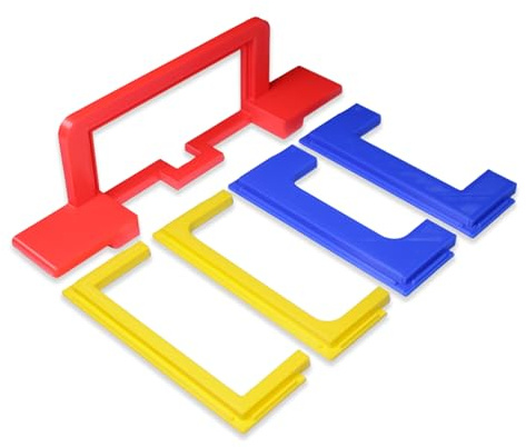 Decoralin Door Hinge Router Jig for 76mm & 102mm Hinges, Hinge Mortice Template for Door and Frame, Router Guide Jig for 3” and 4” UK Door Hinges | Clean hinge recesses, reusable routing template, reduces chiselling, consistent hinge positioning, for door and frame use.