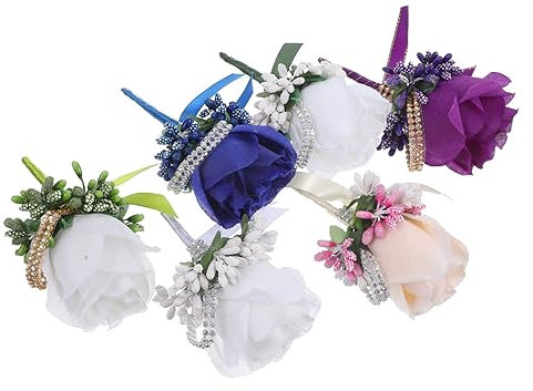 Cabilock 6stücke Teiliges Künstliche Hochzeit Brustblume Boutonniere Für Hochzeiten Abschlussbälle Partys Elegante Seidenblumen Dekoration Für Bräutigam Braut Und Gäste