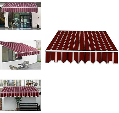 AVSMGP Markisen Volant Ersatz 2M 2.5M 3.0M 3.5M 4M 4.5M 5M 5.5M 6M 6.5M Markisenersatzstoff Markisentuch Nach Maß Für Fenster, Balkon, Hof, Terrasse (Ohne Rahmen),A,6.5x3.5m(21.3 * 11.4FT)