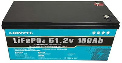 Batterie a lunga durata,Lifepo4 Battery 48V 100Ah, | Batteria al litio ferro fosfato 5KWh,Oltre 5000 cicli profondi，Adatta per campeggio all'aperto, impianti solari, ecc.