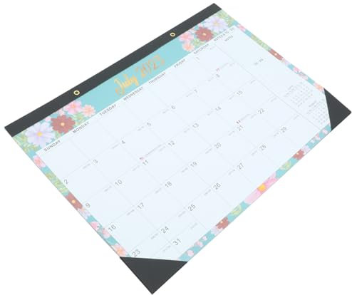 PLAFOPE Wandkalender Hängekalender Für Zuhause Monatskalender Klar Bedruckt Filigraner Kalender Zur Planung Tageskalender Fürs Büro Bürobedarf