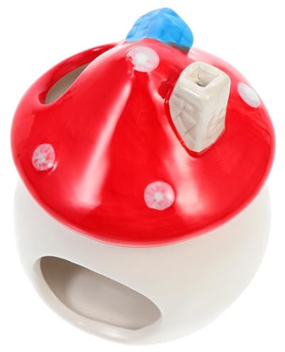 Sosoport Kerntyp Hamster Versteck Keramik Im Niedlichen Pilzdesign Für Kleine Haustiere Wie Hamster Rennmäuse Und Igel
