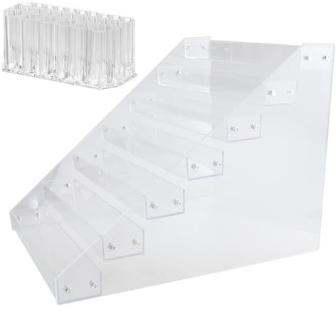 HDKEAN Art Studios Essential Acryl-Farbregal, Farbtube, Organizer, Acryl, 7-lagiger Ständer mit Pinselabschnitt für Kunstbedarf