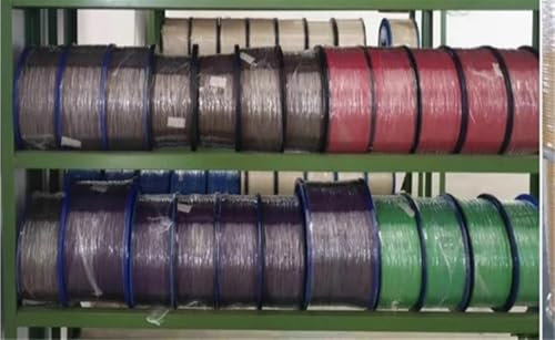 LSSSWM Leerrohr 1000mtr 0,9mm 12 Farben 900um gelb weiß lila schwarz rot orange for Glasfaserkabel ftth 1km/Rolle SM(Aqua)