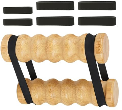 Rip Stick – Gelenk-Ripstick Trainingsgerät | Schulter- und Widerstandstraining aus | Muskelaufbauzubehör | Verstellbare Widerstandsbänder mit Holzgriffen für das Fitnessstudio zu Hause
