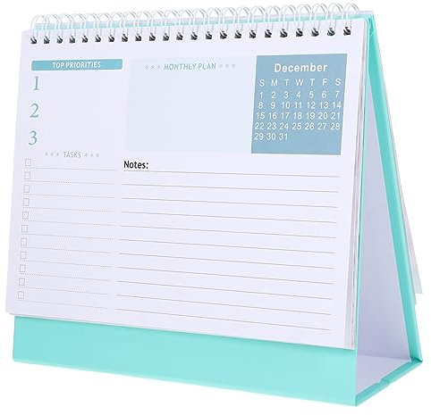 Veemoon Tischkalender Mit -funktion Dekorativer Schreibtischkalender Für Büro Und Zuhause Für Notizen Und Terminplanung Cactus Design