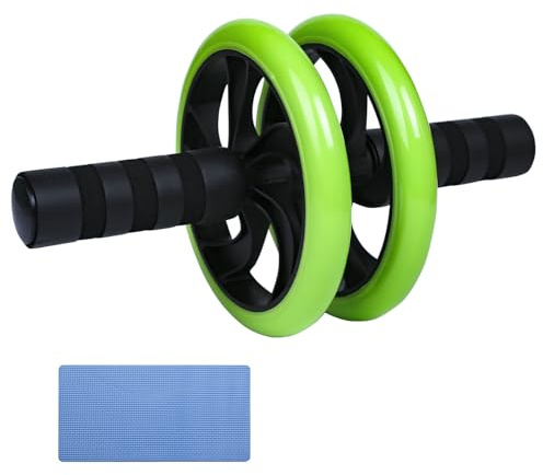 Dalekana AB Wheel Roller, Exercise Abdominal Fitness Wheel, Work-out Strength-Training Roller, 11W, Green