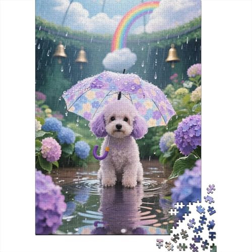 Teacup Poodle Jigsaw Puzzles Puzzle for Adults Kids. 1000 Piece Impossible Challenge Toy Educational Game Home Decoration for Educational Games Gifts 1000pcs (75x50cm)