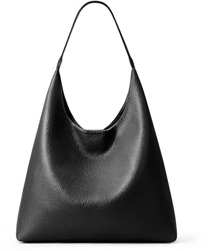 KALIDI Damen Shopper Hobo Tasche Handtasche Schultertasche PU Leder Vintage Tote Bag mit Knopfverschluss Groß für Arbeit Schule Shopper Lässige täglich