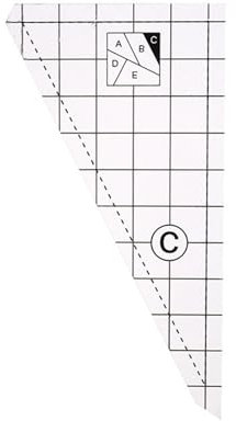 Uqezagpa Quilt-Lineal, klares Acryl, Patchwork-Lineal, geringes Gewicht zum Messen, Schneiden, Quilten, Nähen, Sticken