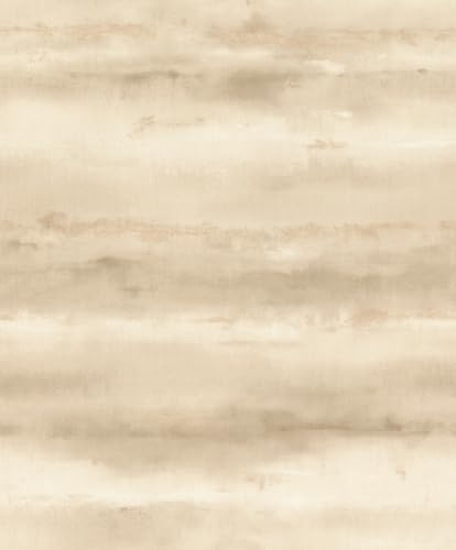 Rasch Florentine IV Papier peint non tissé à rayures - Aquarelle - En vinyle - Beige crème doré - Pour une ambiance d'intérieur moderne - Robuste et lavable - 10,05 m x 0,53 m