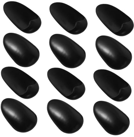ELAYARD 60pcs Reusable Ear Cover Protectors for Hair Dyeing and Styling Lightweight Plastic Ear Shields for Salon Spa Bathing Comfortable Snug Fit Black
