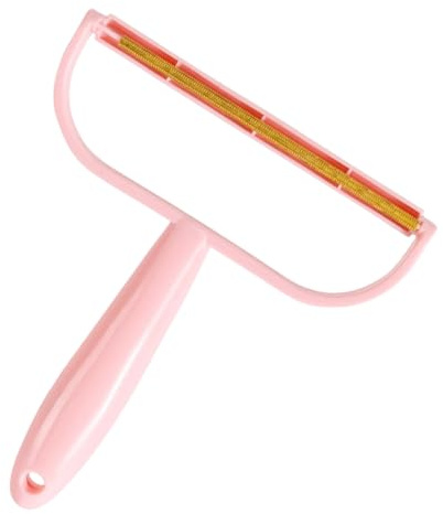 PAMINGONO Quitapelusas Manual Reutilizable para Ropa y Alfombras Afeitadora de Pelusas Rosa Compacta Herramienta Ligera y Portátil para Eliminar Bolitas y Pelos de Mascotas Hogar y Viaje
