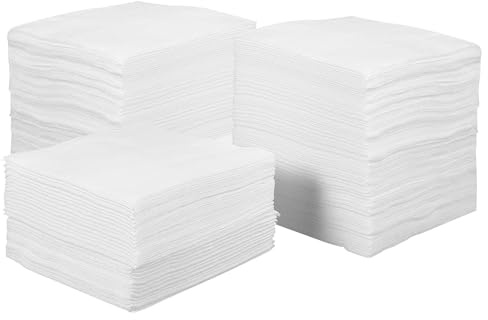 400 Stück Vliesstoff Pads für Make Up und Sonnenschutz Entfernen | Atmungsaktiv, Abriebfest, Weiß, für Lippenstift und Lidschatten, als Reinigungspads für Gesicht