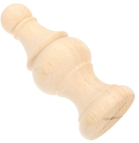 FOMIYES Unfinished Decorative Wood Post Finials 15x6cm for Indoor Home Decor, DIY Crafts Wooden Finials for Bed Posts, Curtain Rods, Staircase and Flagpole Toppers