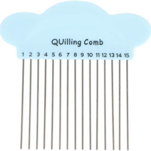 SOLUSTRE Strumento per Quilling di Carta Design Cartone Animato, Pettine per Quilling Compatto e Delicato sulla Carta, per Artigianato DIY Colore Casuale