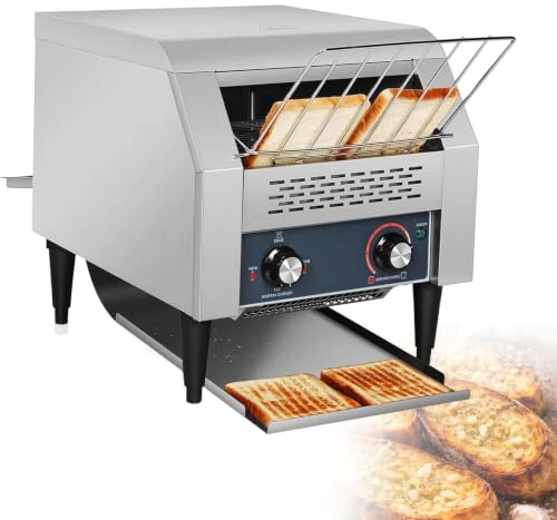 Xjymposium Tostapane Professionale A Nastro, 150/300/450 Fette/H, Macchina per Il Pane in Acciaio Inox, per Casa, Ristoranti E Panifici, Bar, Hotel, E Colazione TT-300-110v