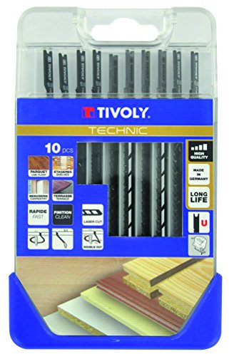 TIVOLY xt505370001 – Pack di 10 sega da traforo a U per legno