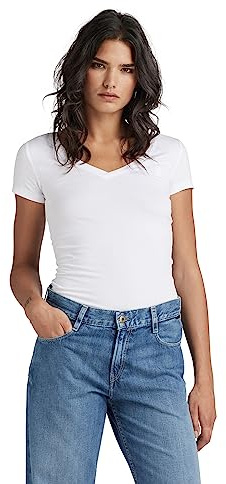 G-Star Mujer Base V-Neck Cap Top