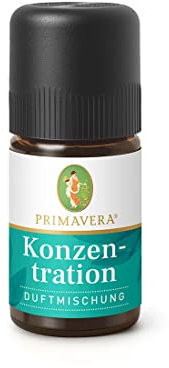 PRIMAVERA Duftmischung Konzentration 5 ml - Zitrone, Riesentanne und Salbei - Aromaöl, Duftöl, ätherisches Öl Aromatherapie - konzentrationsfördernd - vegan