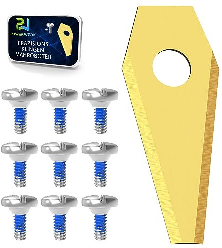 RASENFREUND TITAN Messer Klingen LONGLIFE geeignet für BOSCH INDEGO Mähroboter/passen u.a.für 800, 1000 1200, 350, 400 und 450, einschl. Connect uvm. + 30 Schrauben, 30 Stück