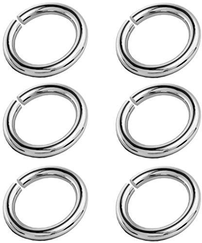My-Bead offene Binderinge 3mm 925 Sterling Silber Schmuckringe zum Basteln Verbinden & Reparieren Rundringe Schmuckherstellung DIY Armbänder & Ketten (6 Stück)
