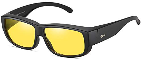 DUCO Wrap Around Nachtsicht Gläser Anti Blend fit über Nacht fahren Polarisierte Gläser 8956Y