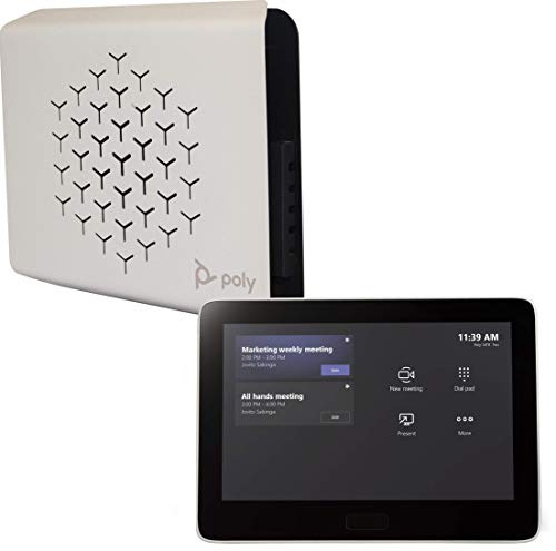 Poly G10-T - Kit básico de videoconferencia para Microsoft Teams, Apto para Salas de reuniones pequeñas y Grandes, Color Negro