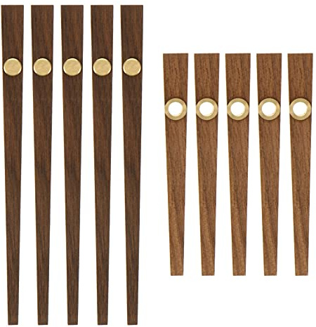 EXCEART 5 SäTze Holz Uhrzeiger Ersatzteile FüR DIY Wanduhr Quarzuhr Uhrwerk ZubehöR Zum Basteln Und Reparieren