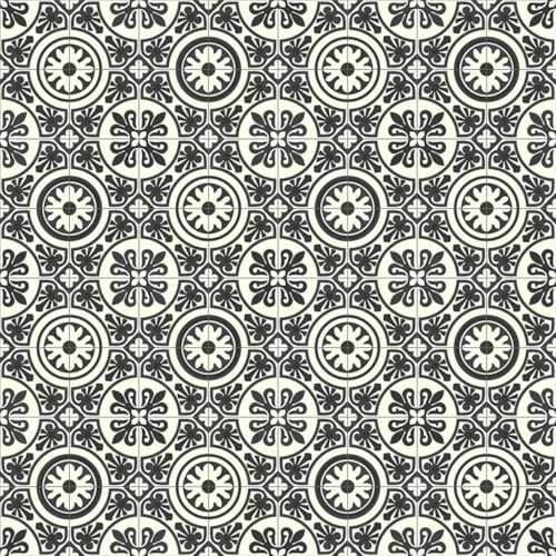 Vinylflooring UK White Grey Designer Effect Vinyl Flooring Roll For Living Room, Dining Room, 2.8mm Thick Cushion Backed Vinyl Sheet, Waterproof Lino Flooring-3m(9'10) X 1m(3'3)-3m²