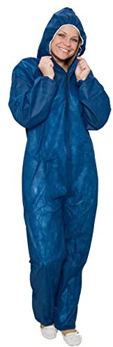 10/50/ 100 x PP-Einwegoveralls S-XXXL Sparset | Maleroverall Overall Maleranzug Schutzanzug Ganzkörperanzug XXL 50 Stück