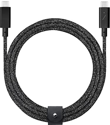 Native Union Type-C Belt Kabel Pro - 240 W USB-C auf USB-C 2.4m Ultrastarkes Ladekabel kompatibel mit iPhone 16, 16 Pro Max, MacBook Pro 14/16 M2, Air 15 M2(Cosmos)