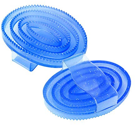 START Gell glitter soft comb, zum Kämmen von Fell und Haar des Pferdes (Blau)