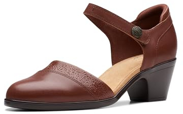 Clarks Emily 2 Ketra Damen-Pump, Hellbraunes Leder, 37.5 EU