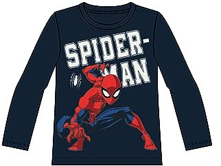 Namn IT pojkar Nmmnaza Spiderman Ls Top Noos Mar, Mörk safir, 122-128