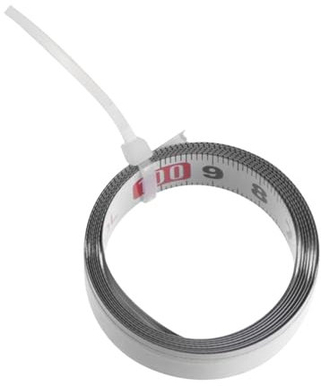 POPETPOP Steel Ruler Miter Track Tape Metric Scale 1m Long Self Adhesive for Woodworking