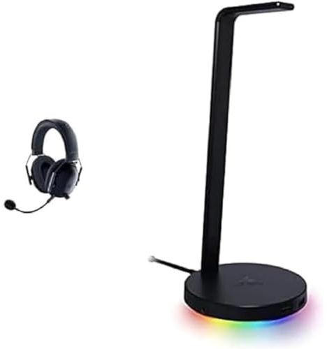 Razer BlackShark V2 Pro 2023 + Base Station V2 Chroma - Auriculares inalámbricos para deportes y soporte para auriculares habilitado para Chroma con concentrador USB y sonido envolvente