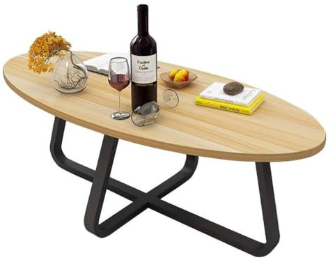 Couchtisch Moderner Couchtisch/kleiner Beistelltisch/ovaler Beistelltisch, Teetisch, Wartebereich, Tische, Säulentische, Sofatisch for Wohnzimmer, Schlafzimmer, Balkon, MDF-Holz Nachttische ( Size : 1