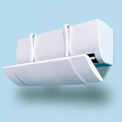 LJLAM Einziehbarer Klimaanlage Split Windabweiser, Universell Verstellbarer Klimaanlage Windabweiser, Luftumlenkabdeckung, Anti-Wind-Leitbleche