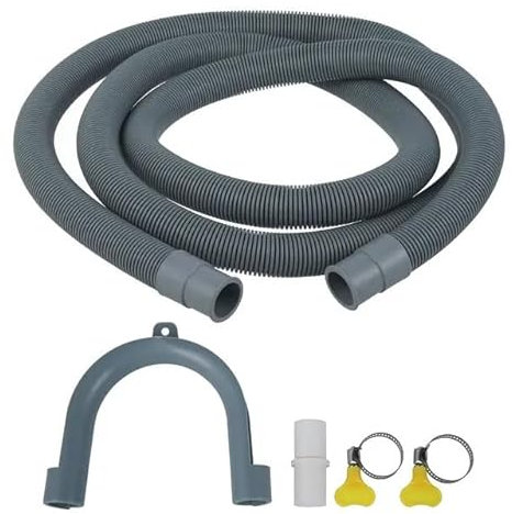 ZHAOSHIXU Washing machine drain pipe 2M Universal Washing Machine Drain Hose Dishwasher Drain Hose Extension Tubes Plastic PP Stretchable Drain Hose