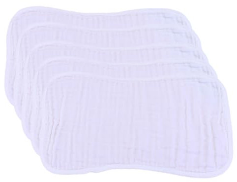 UPKOCH 5stücke Baumwolle Speichel Pads Atmungsaktive Spuck Pads Schweiß Spuck Handtücher Tuch Handtücher Für Infant