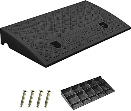 SFNIOKFG Rampe de Trottoir, rampes de Trottoir Portables légères en Plastique, Rampe de seuil de 7 à 13 cm de Hauteur pour Garage, Trottoir, Scooter, vélo, Moto, Fauteuil Roulant (Couleur :
