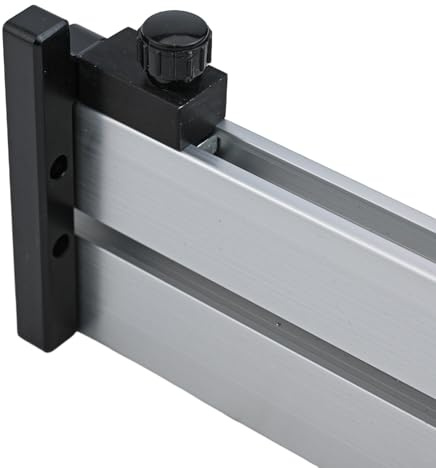 Calibro regolabile per sega circolare da banco con guida guida, supporto (415 mm) e fermo binario – Guide in ossido di alluminio per tagli angolari per lavorazione del legno, Compat(B)