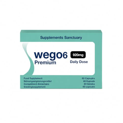 Wego6 Premium Complément Alimentaire avec Zinc, Chrome, Vinaigre de Cidre, L-Carnitine, Matcha et Spiruline – 60 Gélules