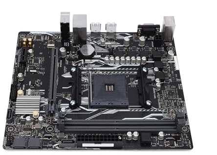 Luocute Scheda Madre A320M F Micro ATX, Socket AM4 Supporta APU Ryzen 1a 2a 3a Generazione R3 R5 R7 Athlon con Grafica Vega, 2 DIMM DDR4 32 GB 3200 MHz, per PC Desktop