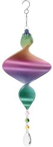 Shimmerz Cyclone Large Rainbow Wind Spinner Hanging Garden Ornament Crystal Suncatcher Indoor Outdoor Decoration