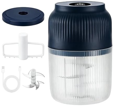 Mini Picadora Eléctrica de Alimentos Inalámbrica Portátil Recargable por