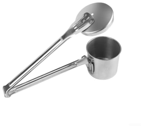 Cueilleur de fruits réglable, outil de récolte télescopique avec récupérateur en acier inoxydable pour branches hautes, appareil de jardin léger pour dattes et groseilles (petit)