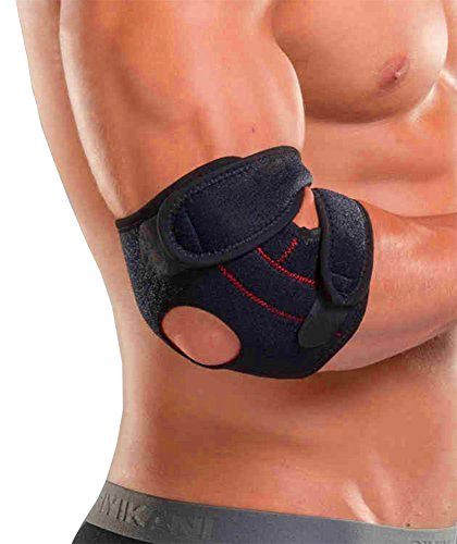 Tennis Golfer Ellenbogen Unterstützung für Ellenbogen Schutz Ellenbogen Armband Armschutz Wrap - Leicht und verstellbar - Ellenbogenarm Klettverschluss Gut für Ellenbogen Übung und Reliefschmerzen
