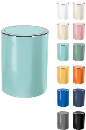 KW Clappe 5Ltr plast gunga badrumskorg/kökskorg grön (Sea green)